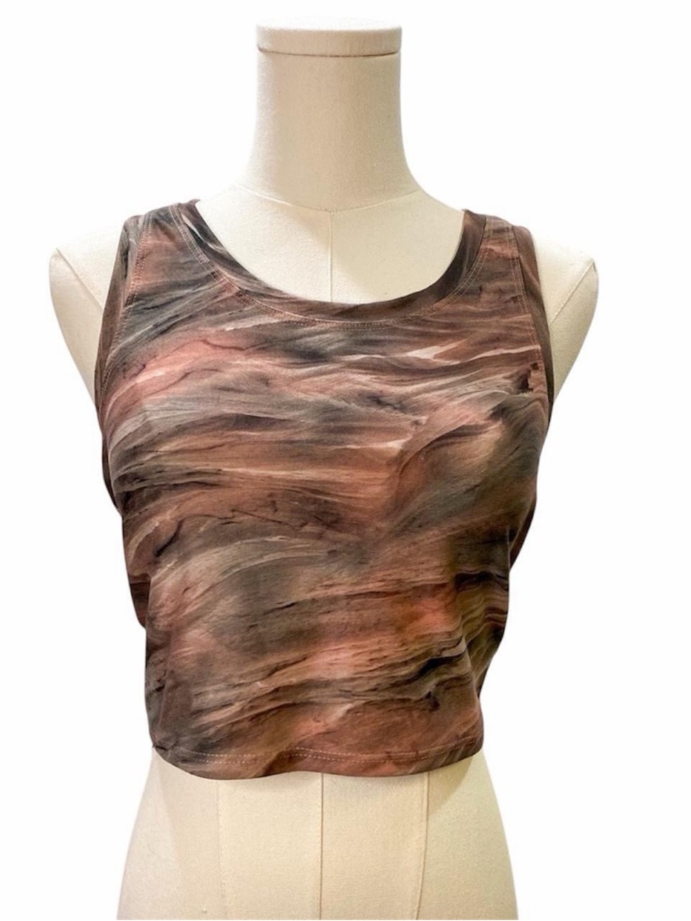 Marble Cropped Workout Tank